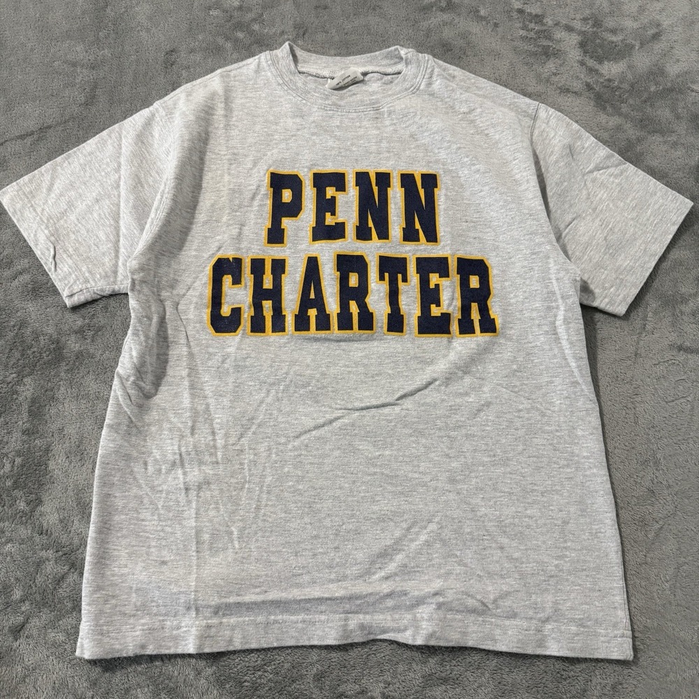Vintage Northwest Knitting‎ Mills Penn Charter Shirt Mens L Made In USA Gray